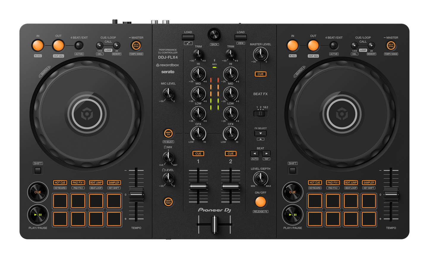 Pioneer DDJ-FLX4 2-Channel DJ Controller for Rekordbox & Serato DJ Lite - PSSL ProSound and Stage Lighting