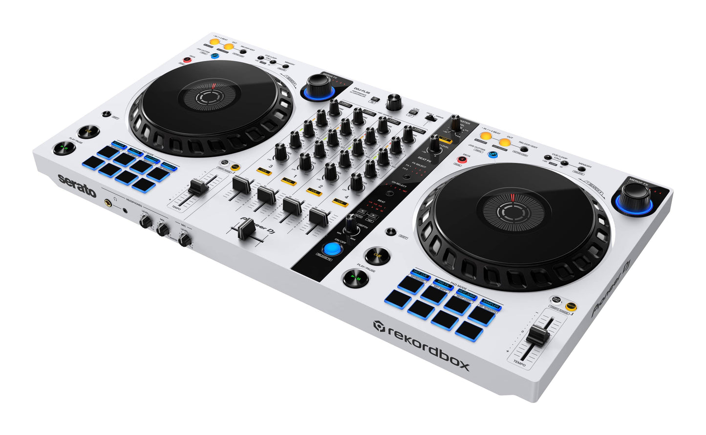 Pioneer DJ DDJ-FLX6 4-Channel Multi-Platform DJ Controller (White) - PSSL ProSound and Stage Lighting