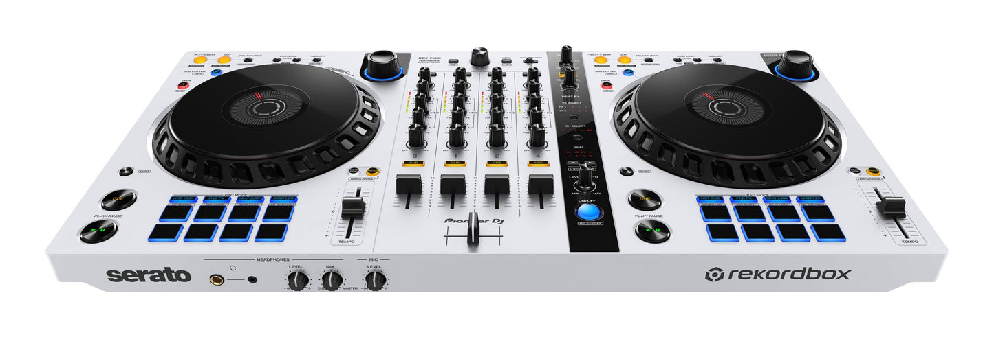 Pioneer DJ DDJ-FLX6 4-Channel Multi-Platform DJ Controller (White) - PSSL ProSound and Stage Lighting