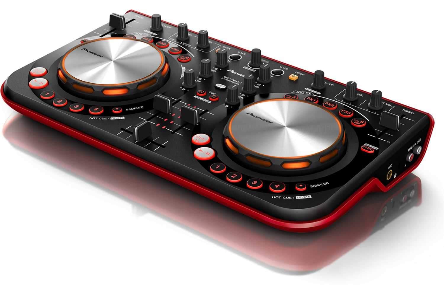 Pioneer DJ DDJ-WEGO-R Virtual DJ Controller - Red - Solotech