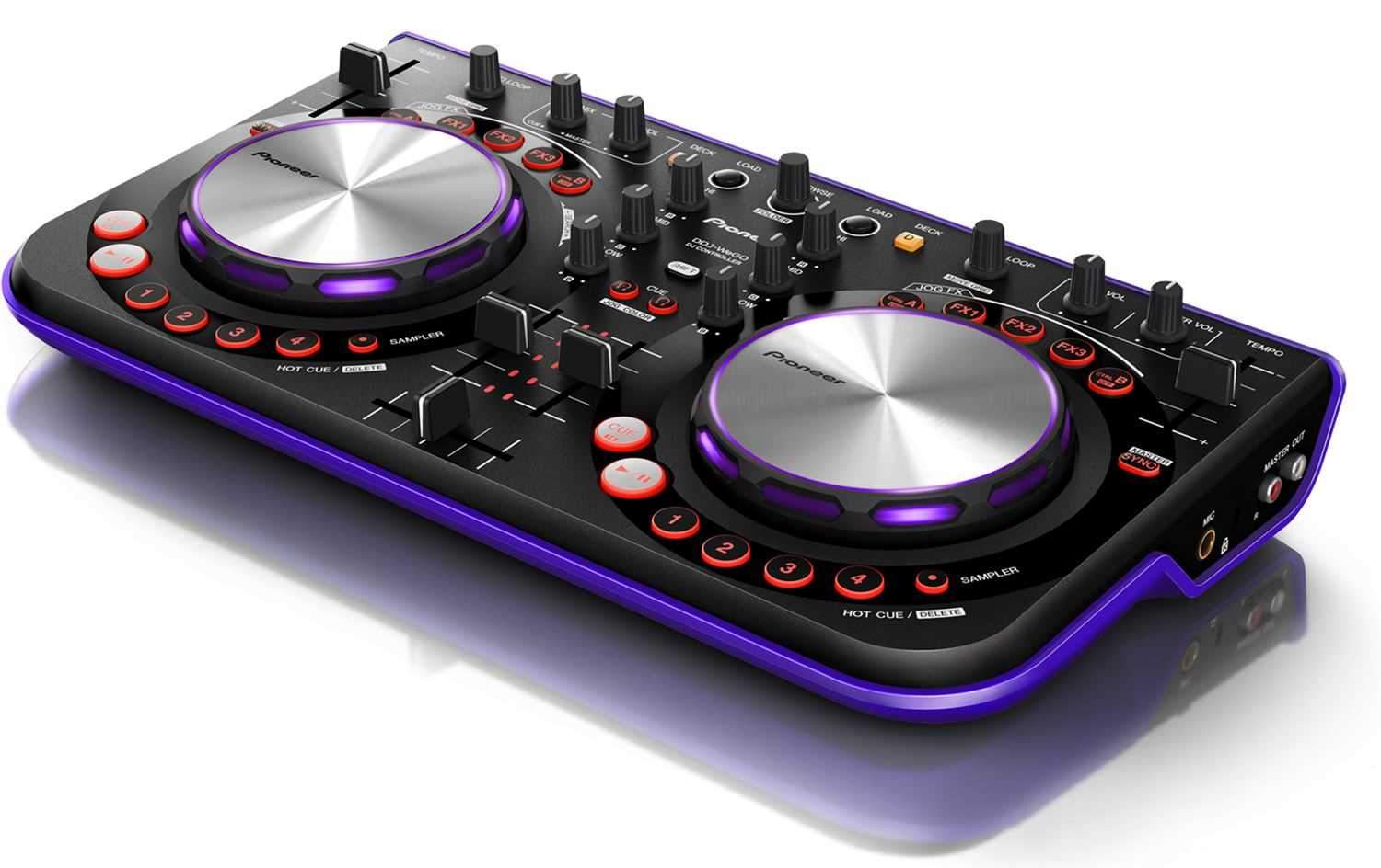 Pioneer DJ DDJ-WEGO-V Virtual DJ Controller - Violet - Solotech