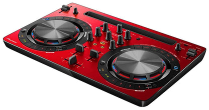 Pioneer DDJ-WeGO3 Compact 2 Deck RED DJ Controller - ProSound and Stage Lighting