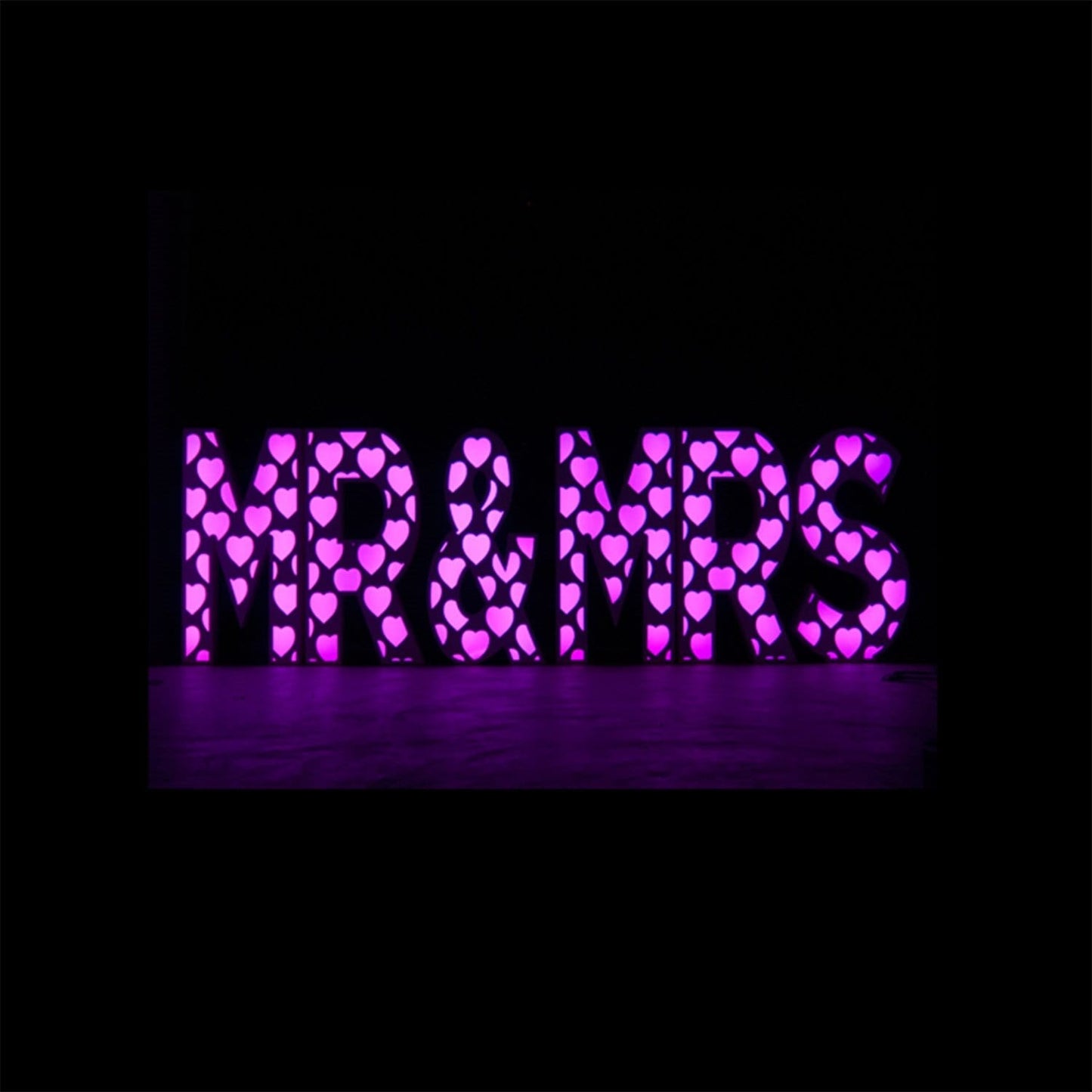 Eliminator Decor Mr&Mrs 45-Inch Tall Letters - Solotech