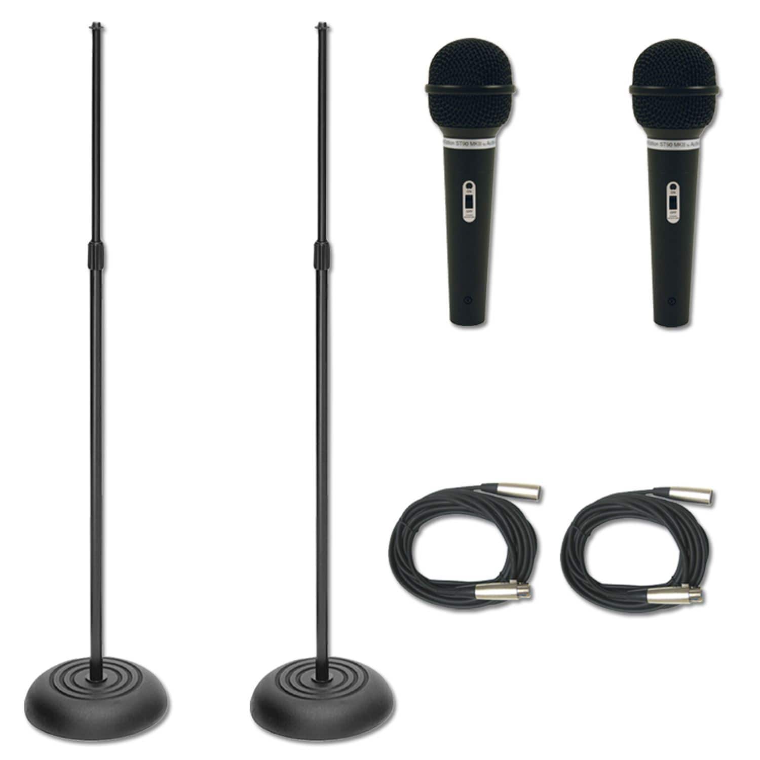 Economy Vocalist Stand Mic And Cable Package - Solotech