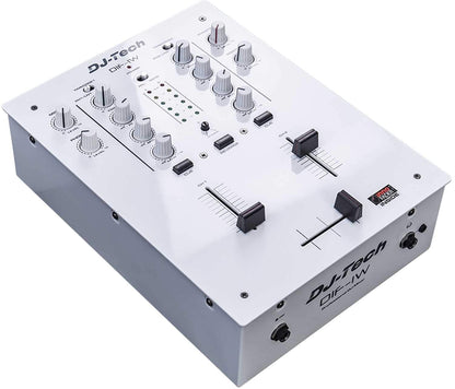 DJ-Tech DI-F1 White 2-Channel Scratch DJ Mixer - ProSound and Stage Lighting