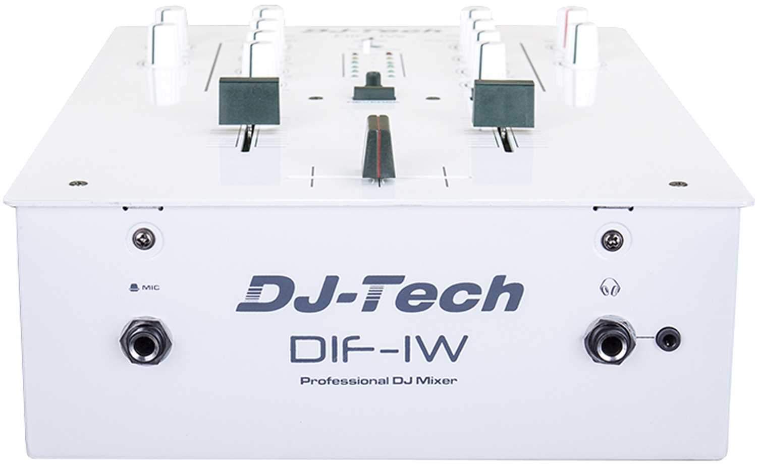 DJ-Tech DI-F1 White 2-Channel Scratch DJ Mixer - ProSound and Stage Lighting