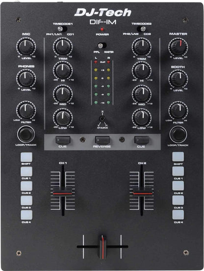 DJ Tech DIF-1M 2 Ch DJ Mixer with innoFADER & Midi - ProSound and Stage Lighting