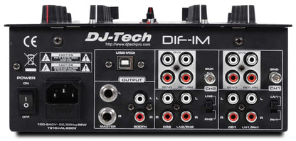 DJ Tech DIF-1M 2 Ch DJ Mixer with innoFADER & Midi - ProSound and Stage Lighting