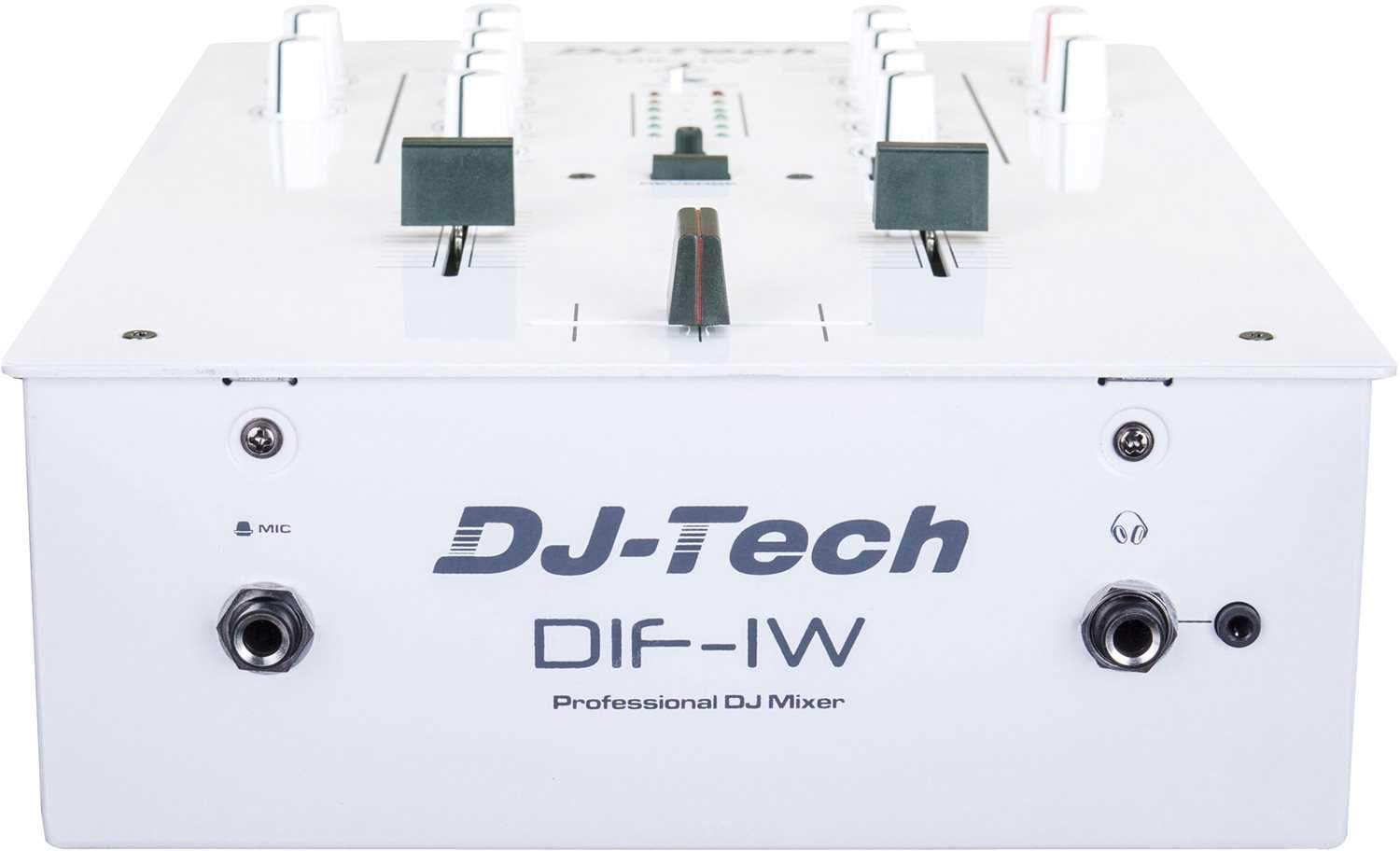 DJ Tech DIF-1W V2 White 2 Channel DJ Scratch Mixer - ProSound and Stage Lighting