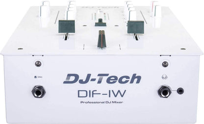 DJ Tech DIF-1W V2 White 2 Channel DJ Scratch Mixer - ProSound and Stage Lighting