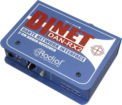 Radial DiNet DAN-RX2 Dante Network Receiver - ProSound and Stage Lighting