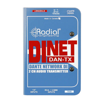 Radial DiNet Dan-TX Dante Audio Transmitter - ProSound and Stage Lighting