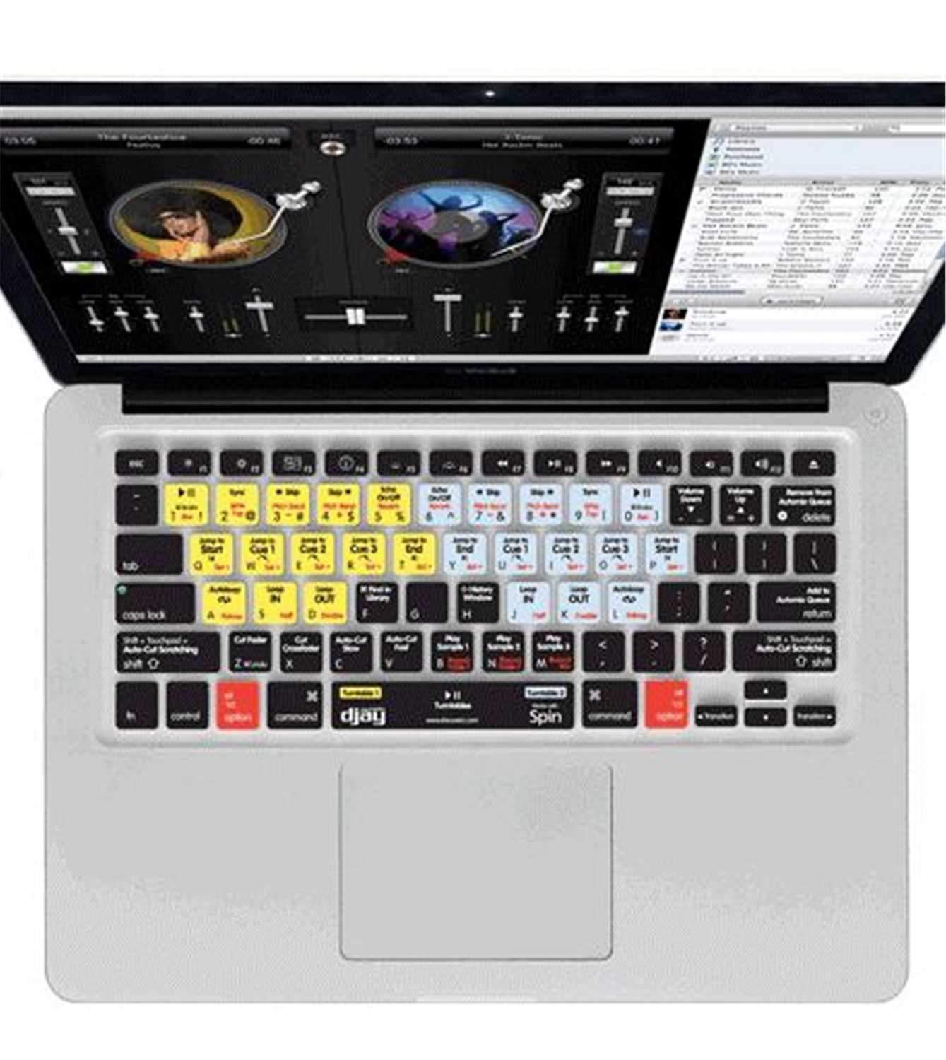 Djay Keyboard Cover For MacBook MacBook Air - ProSound and Stage Lighting