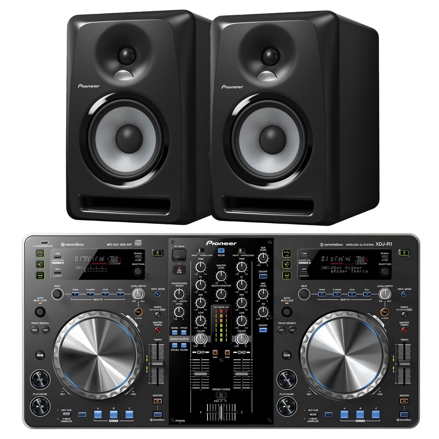 Pioneer XDJ-R1 DJ Controller with Pair of S-DJ50X - ProSound and Stage Lighting