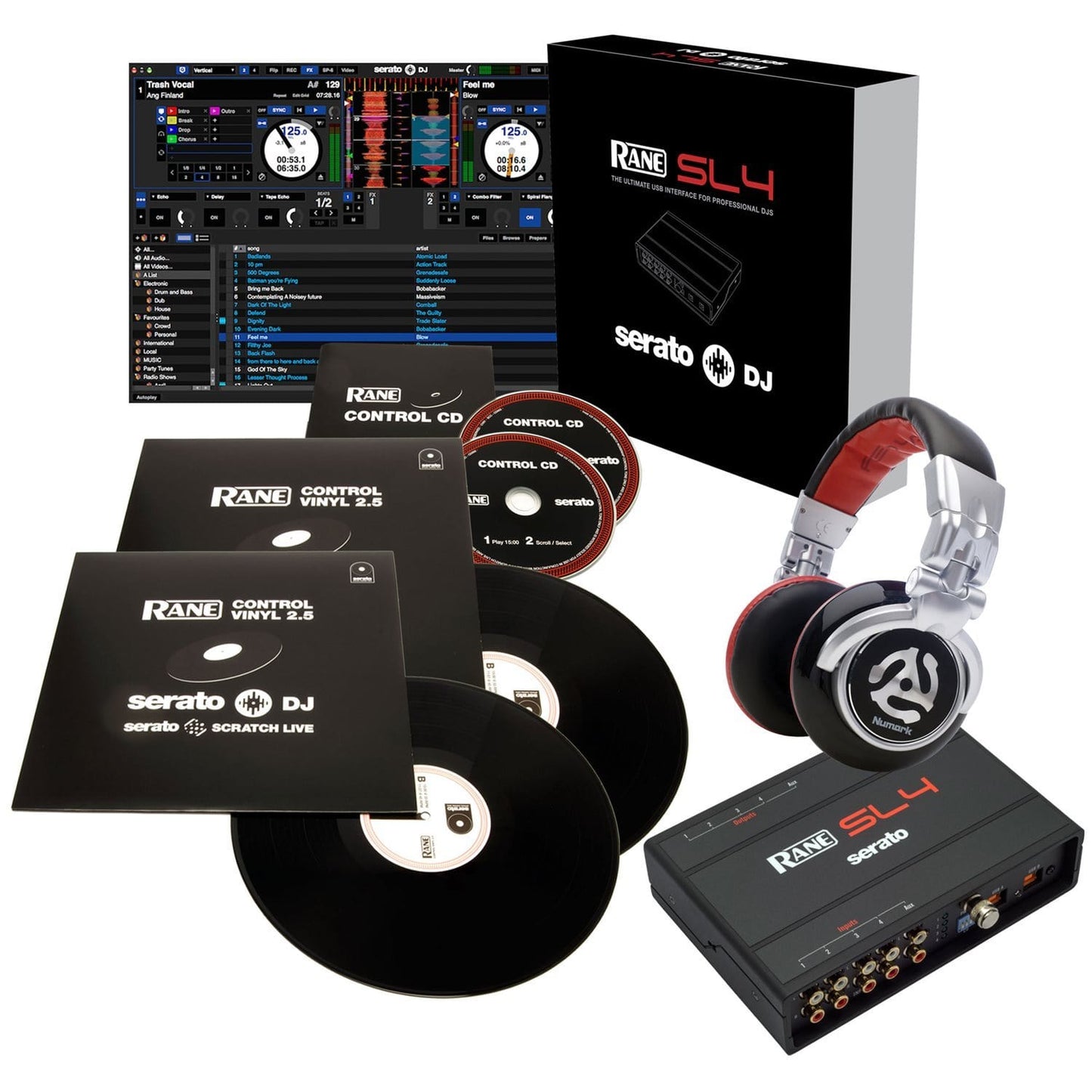 RANE Serato SL4 and Numark Red Wave Headphones - ProSound and Stage Lighting