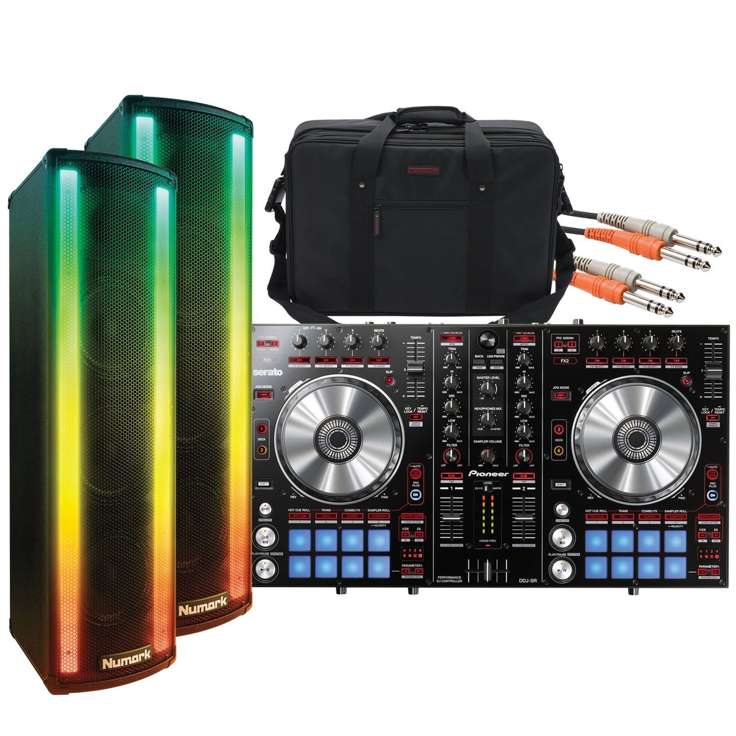 Pioneer DDJ-SR DJ Controller Performance Bundle - ProSound and Stage Lighting