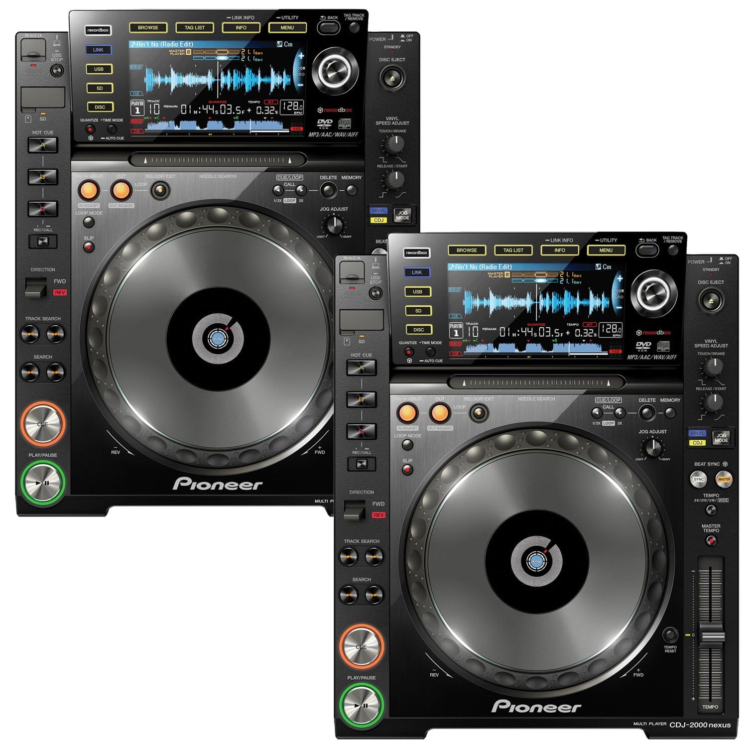 Pioneer CDJ-2000nexus Tabletop DJ Player Pair - ProSound and Stage Lighting