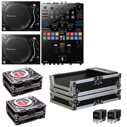 Pioneer DJM-S9 Mixer with PLX1000 Turnrables Complete DJ Bundle - ProSound and Stage Lighting