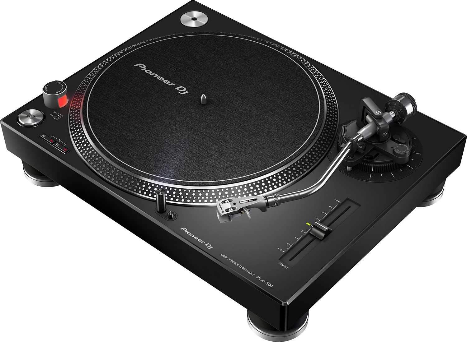 Pioneer PLX-500-K Direct Drive DJ Turntable Pair - ProSound and Stage Lighting