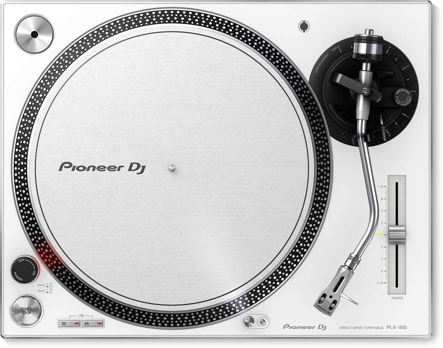 Pioneer PLX-500-W Direct Drive DJ Turntable Pair - ProSound and Stage Lighting