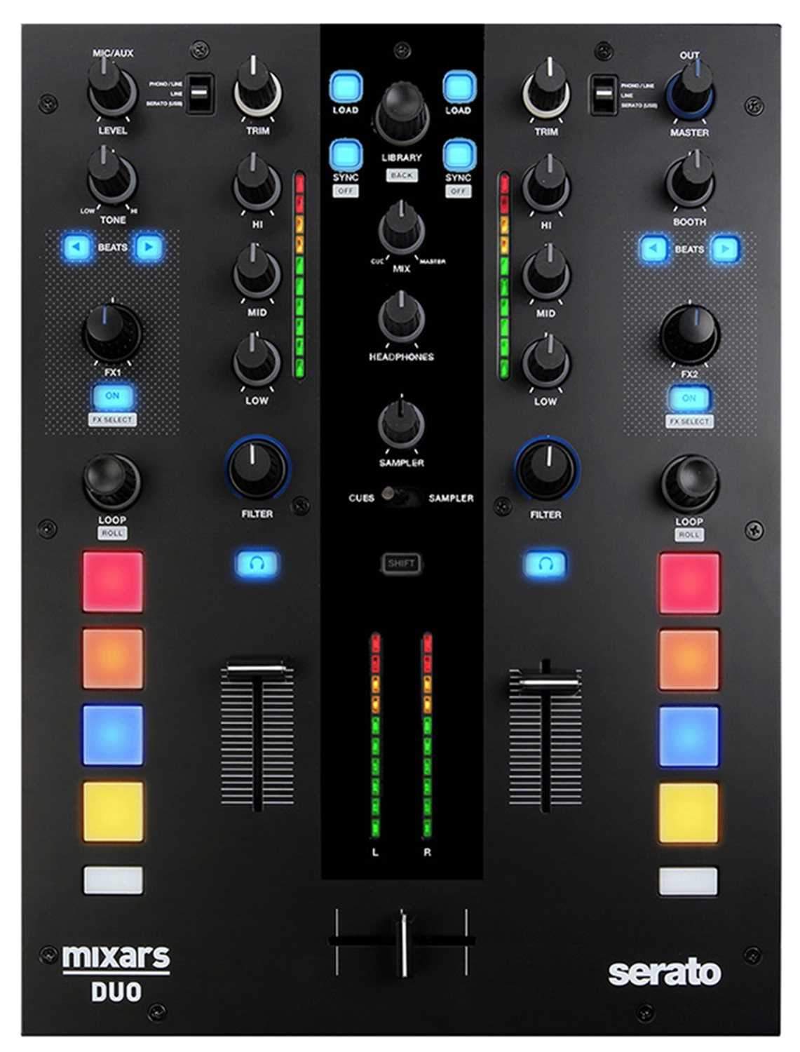 Mixars DUO DJ Mixer for Serato with (2) STA Turntables - ProSound and Stage Lighting