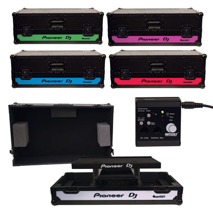 Pioneer XDJ700 (2) & DJM-350 rekordbox DJ System with Coffin Glide Case - ProSound and Stage Lighting