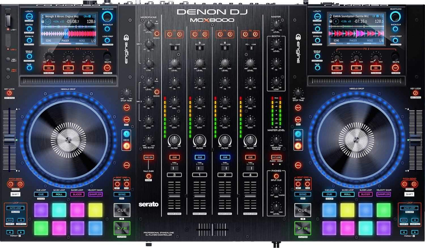 Denon DJ MCX8000 DJ System with Crane Stand & Magma Case - ProSound and Stage Lighting