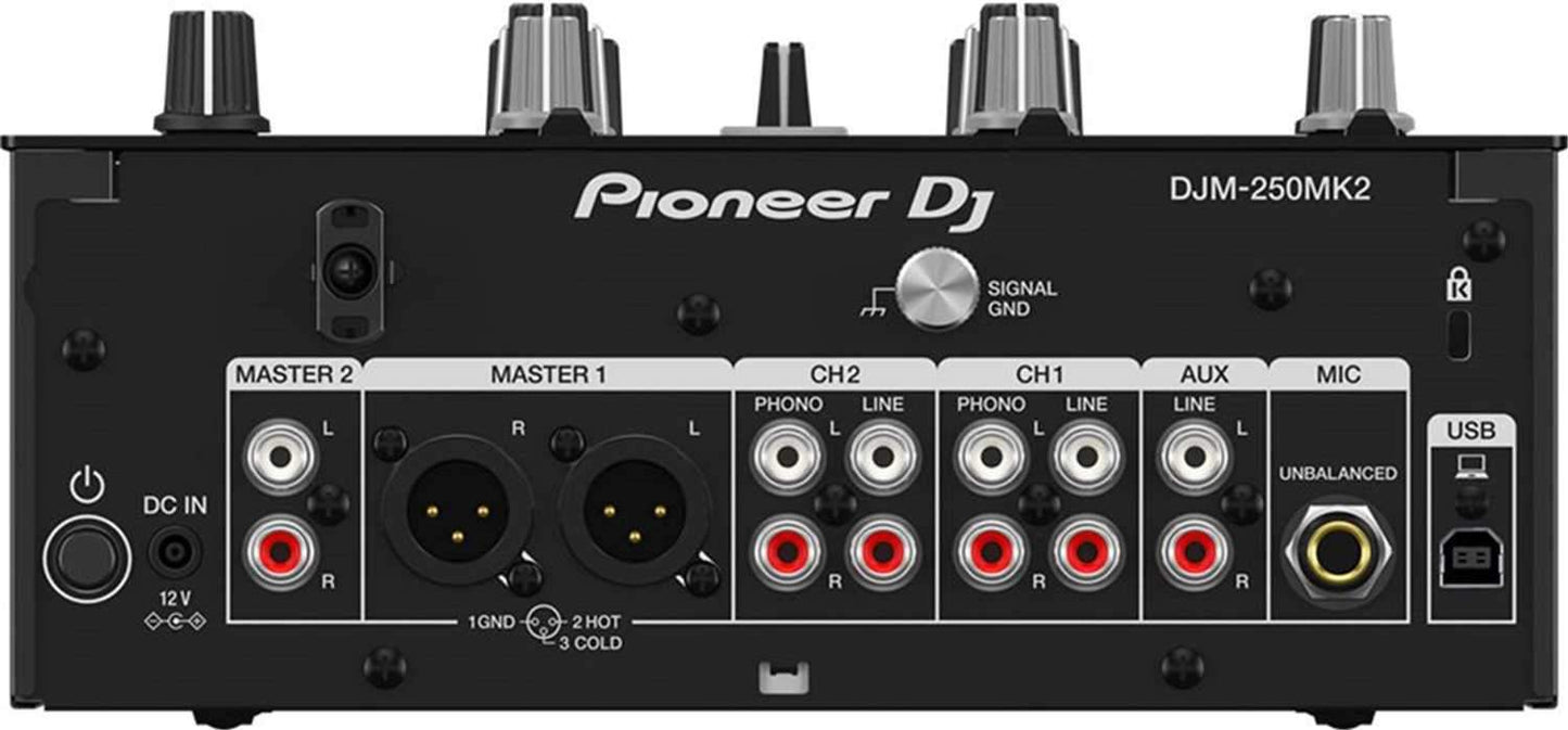 Pioneer DJM-250MK2 DJ Mixer & (2) PLX-500K Turntables - ProSound and Stage Lighting