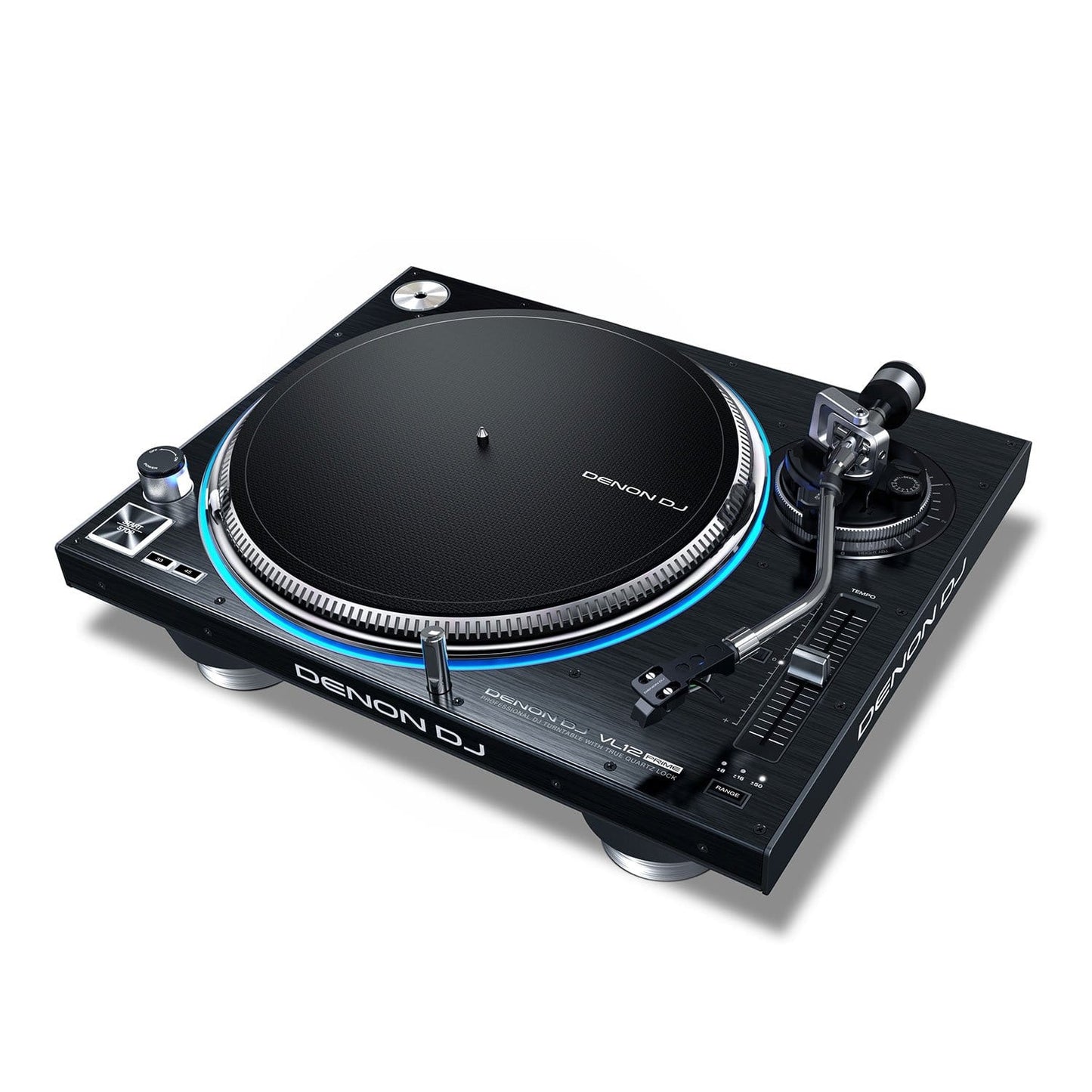 Denon DJ VL12 Prime Direct Drive Turntable with Case - ProSound and Stage Lighting