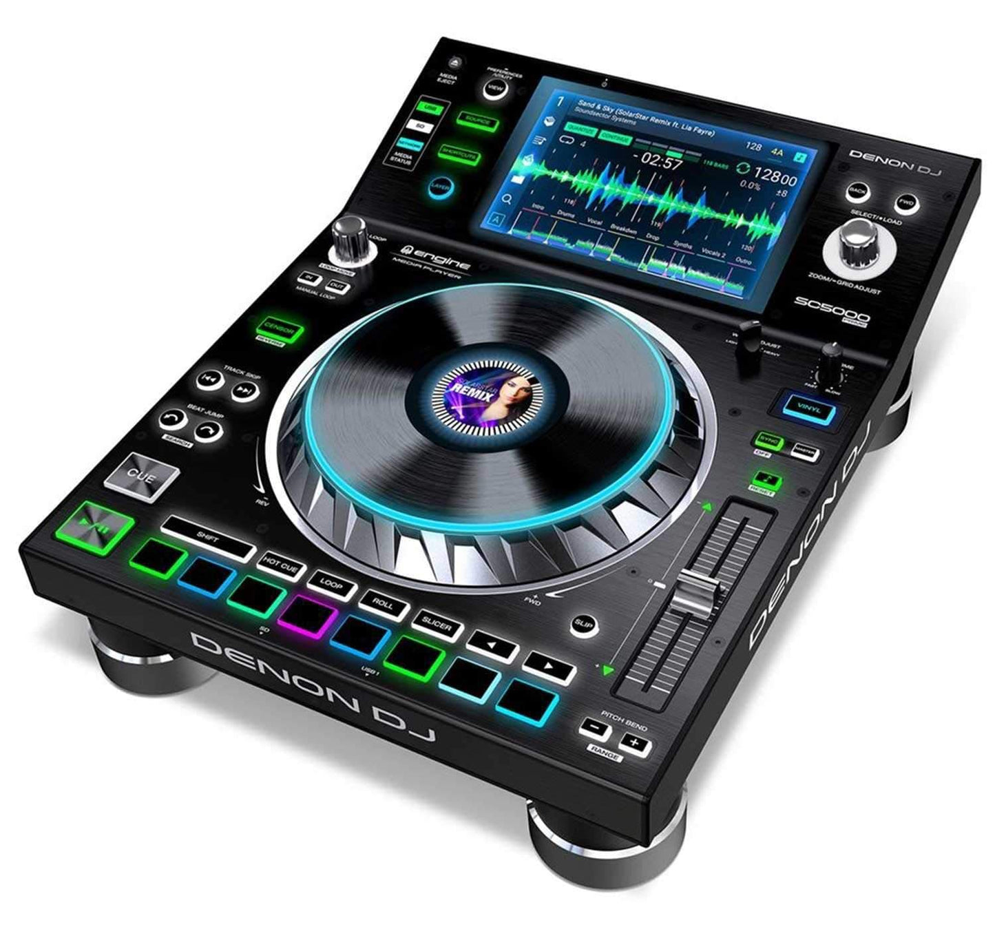 Denon DJ SC5000 Prime DJ Media Players with Cases - ProSound and Stage Lighting