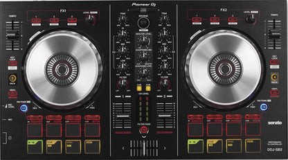 Pioneer DDJ-SB2 DJ Controller with HDJ-500 Headphones and Laptop Stand - ProSound and Stage Lighting