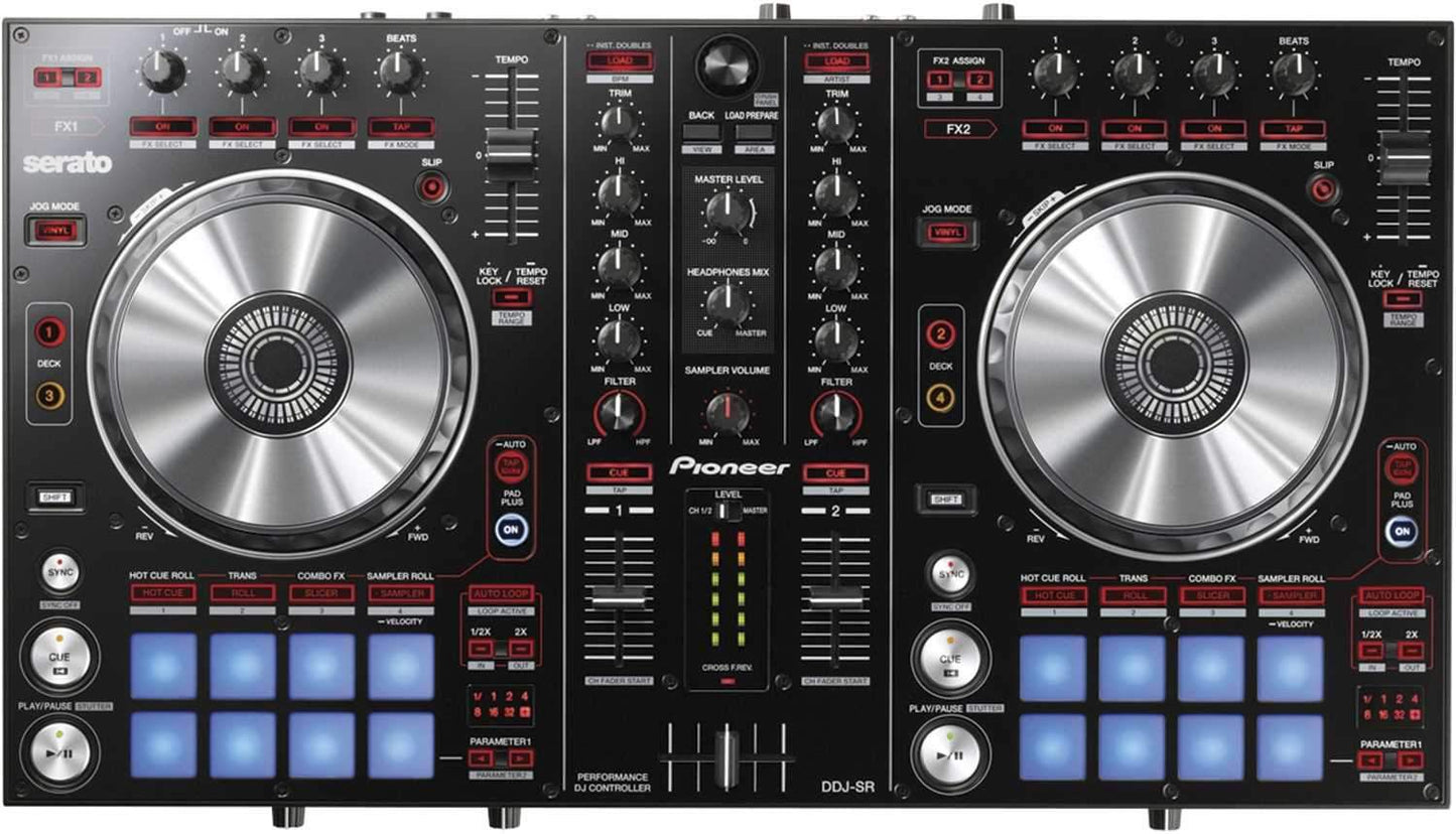 Pioneer DDJ-SR DJ Controller with Case & Laptop Stand - ProSound and Stage Lighting