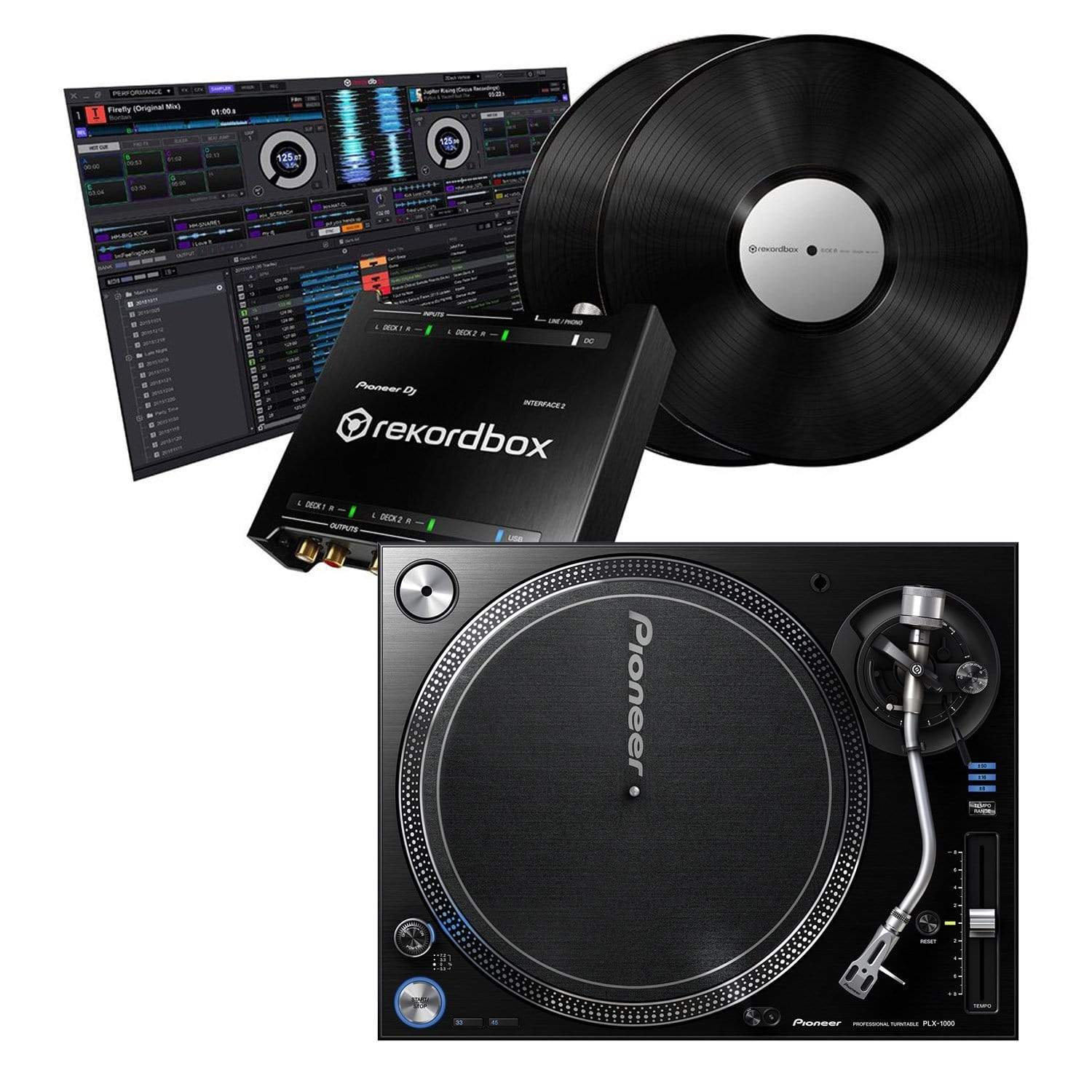 Pioneer PLX1000 Turntable with rekordbox INTERFACE2 - ProSound and Stage Lighting