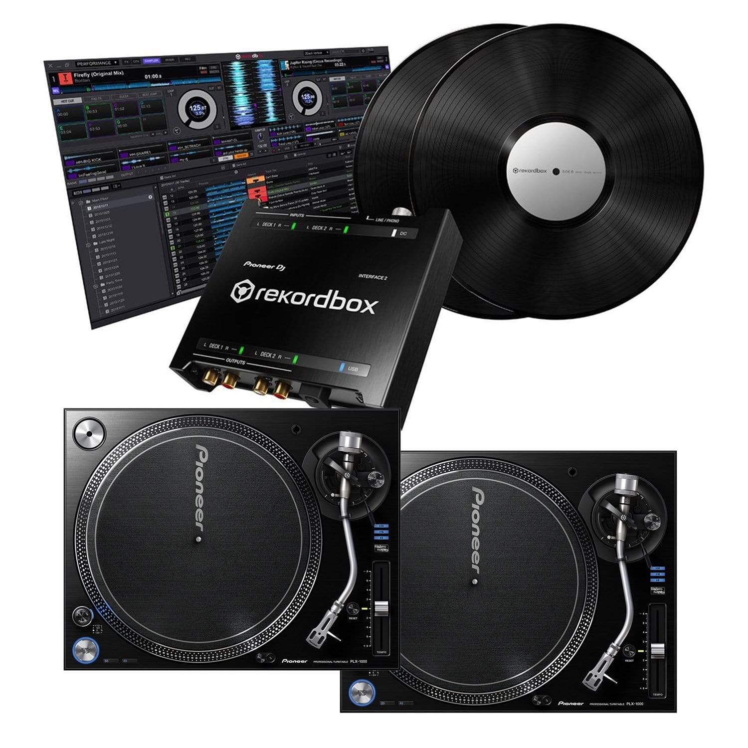 Pioneer DJ PLX1000 Turntables with rekordbox INTERFACE2 DVS | Solotech