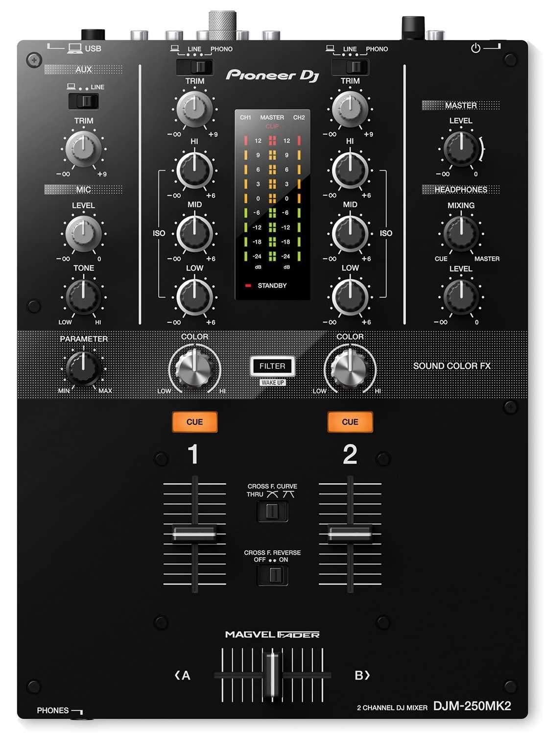 Pioneer DJM-250MK2 Mixer & Numark TT250USB Turntables (2) with Denon DS1 - ProSound and Stage Lighting