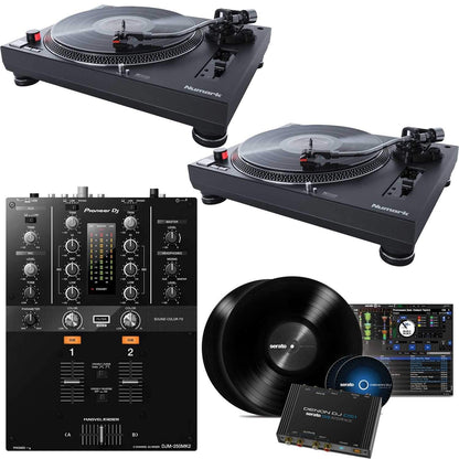 Pioneer DJM-250MK2 Mixer & Numark TT250USB Turntables (2) with Denon DS1 - ProSound and Stage Lighting