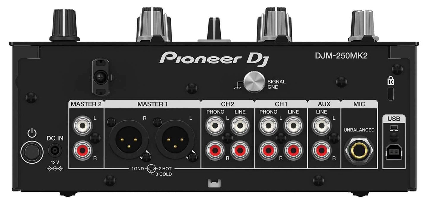 Pioneer DJM-250MK2 Mixer & Numark TT250USB Turntables (2) with Denon DS1 - ProSound and Stage Lighting