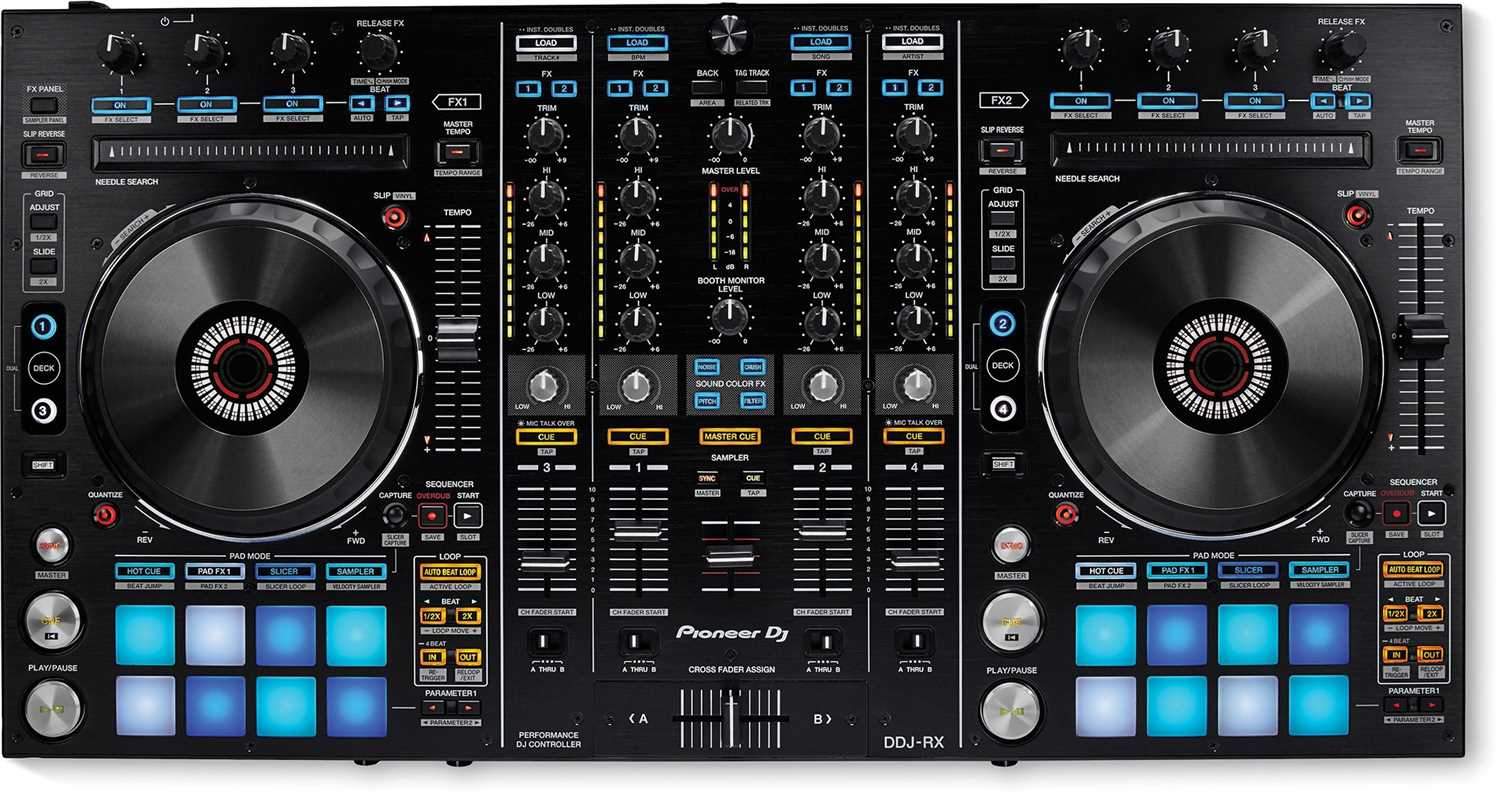 Pioneer DDJ-RX rekordbox DJ Controller with Gator Case - ProSound and Stage Lighting