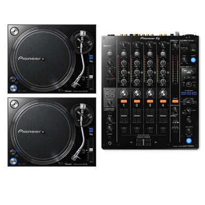 Pioneer DJM-750MK2 DJ Mixer with PLX1000 Turntables - ProSound and Stage Lighting