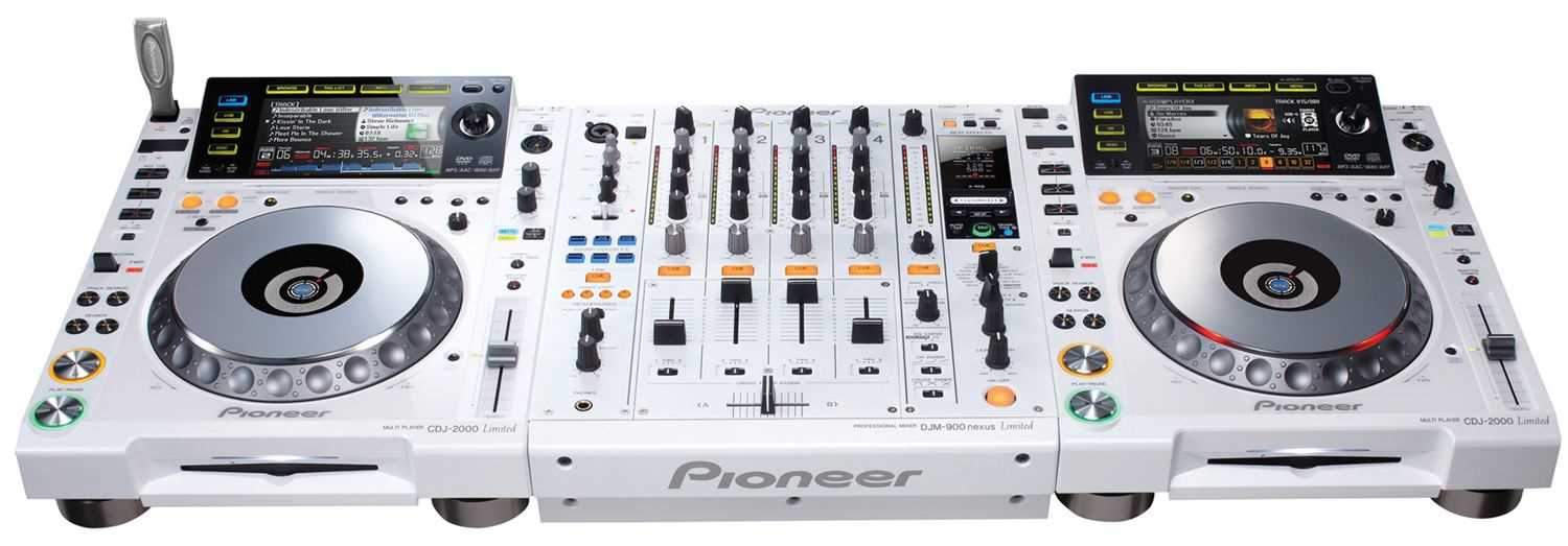 Pioneer White CDJ-2000 and DJM-900 Nexus Pack - ProSound and Stage Lighting