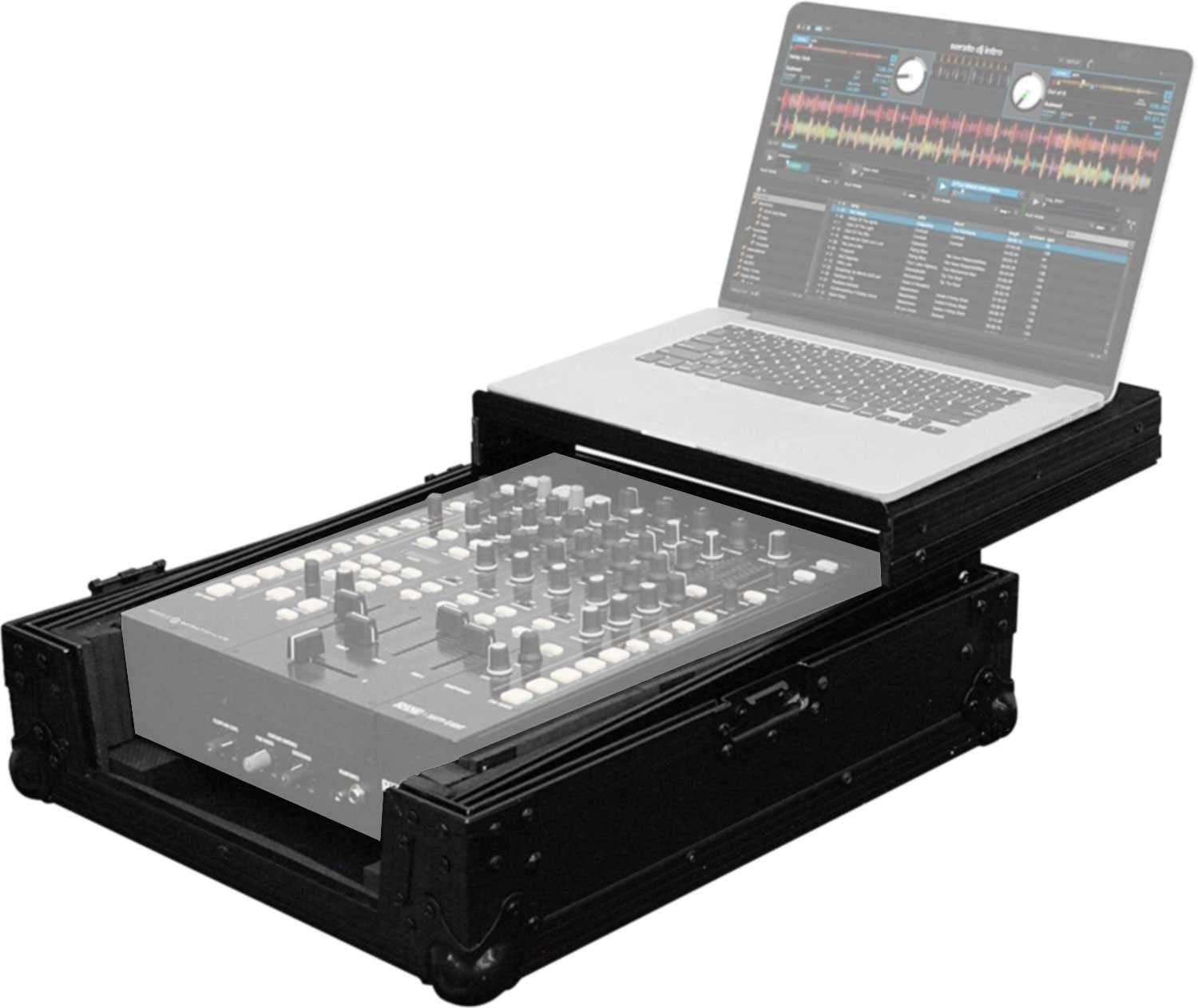 Pioneer DJM-750MK2 DJ Mixer with Black Odyssey Glide Case - ProSound and Stage Lighting