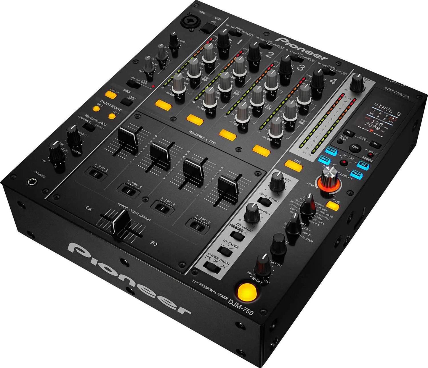 Pioneer DJM-700-K DJ Mixer & Odyssey Glide Case - ProSound and Stage Lighting