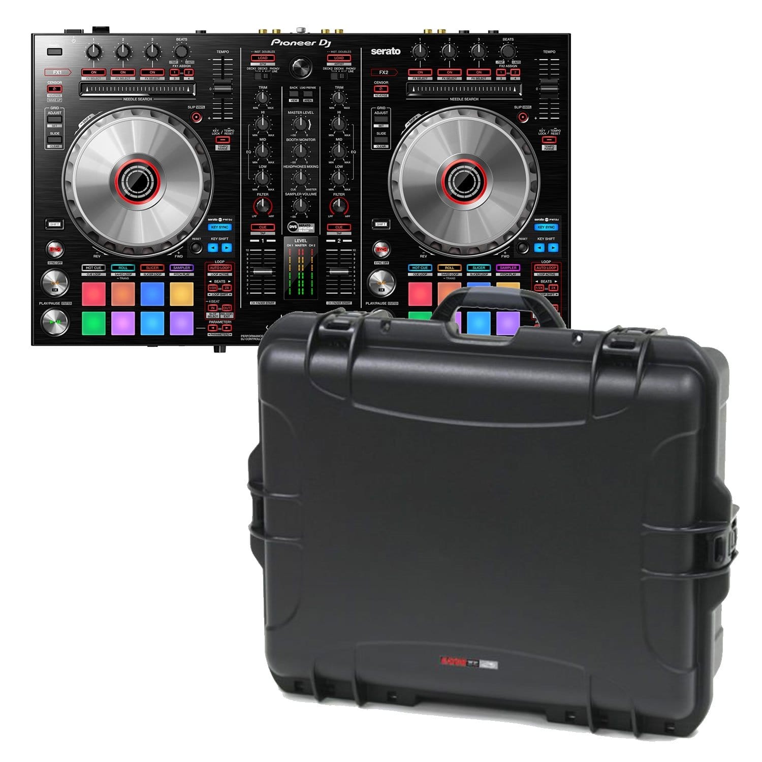 Pioneer DDJ-SR2 Serato DJ Controller with Gator Waterproof Case - ProSound and Stage Lighting