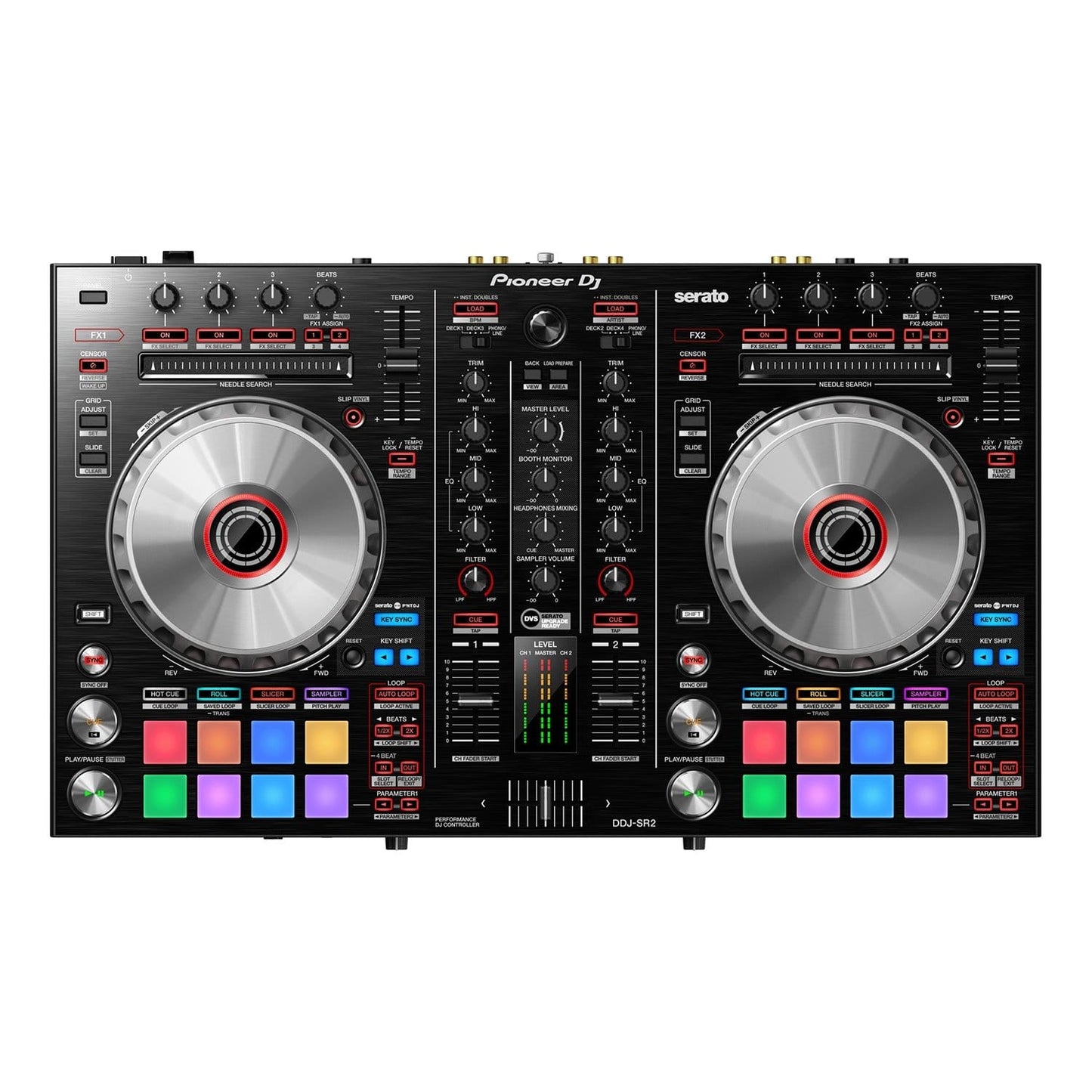 Pioneer DDJ-SR2 Serato DJ Controller with Gator Waterproof Case - ProSound and Stage Lighting