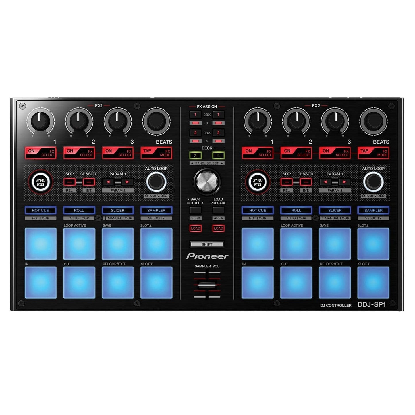 Pioneer DDJ-SP1 Serato DJ Sub Controller with Magma Case - ProSound and Stage Lighting