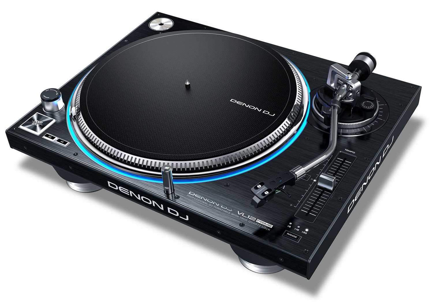 Denon DJ VL12 Prime Direct Drive DJ Turntable Pair - ProSound and Stage Lighting