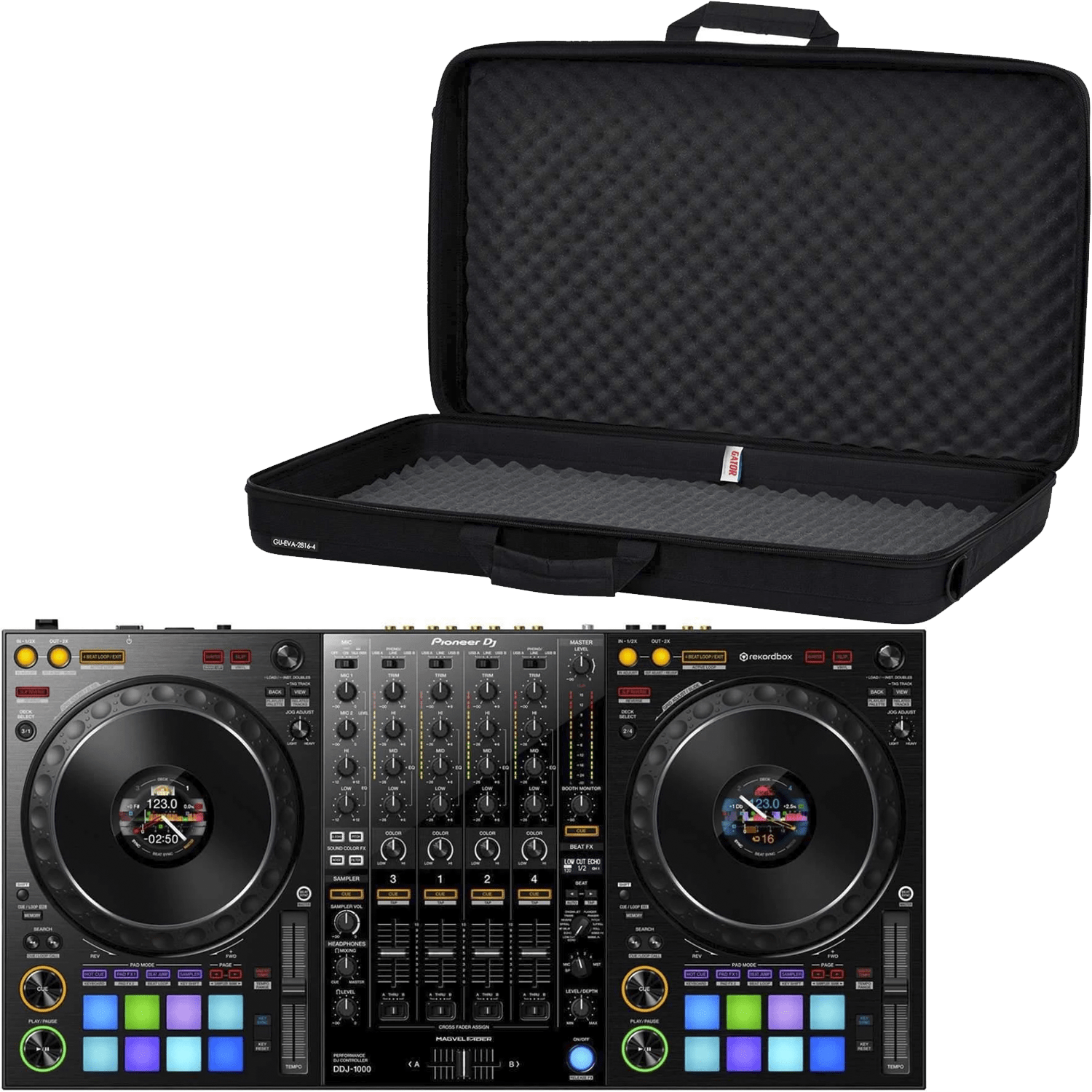 Pioneer DJ DDJ-1000 DJ Controller with Gator EVA Case | Solotech