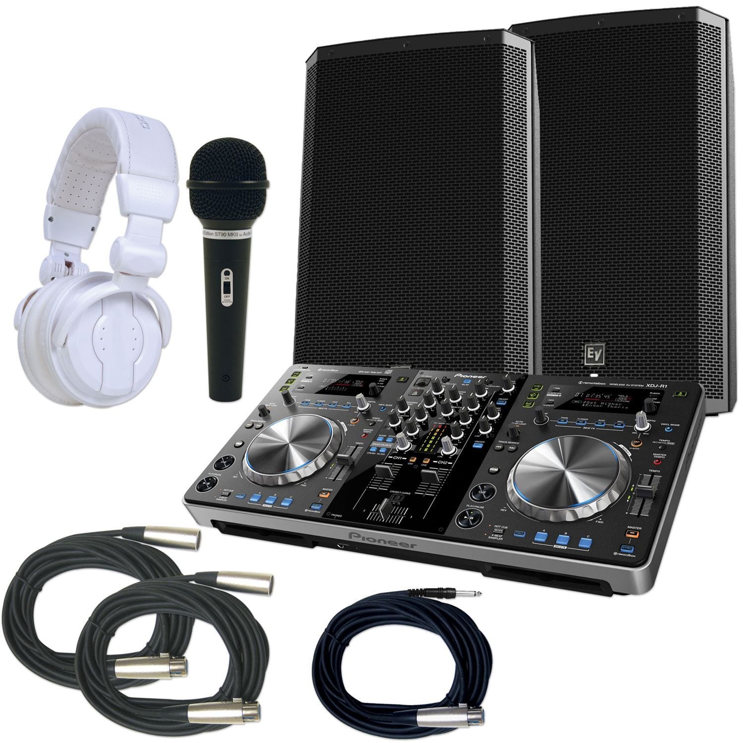 Pioneer XDJR1 DJ System with Electro-Voice ZLX15P Speakers - ProSound and Stage Lighting