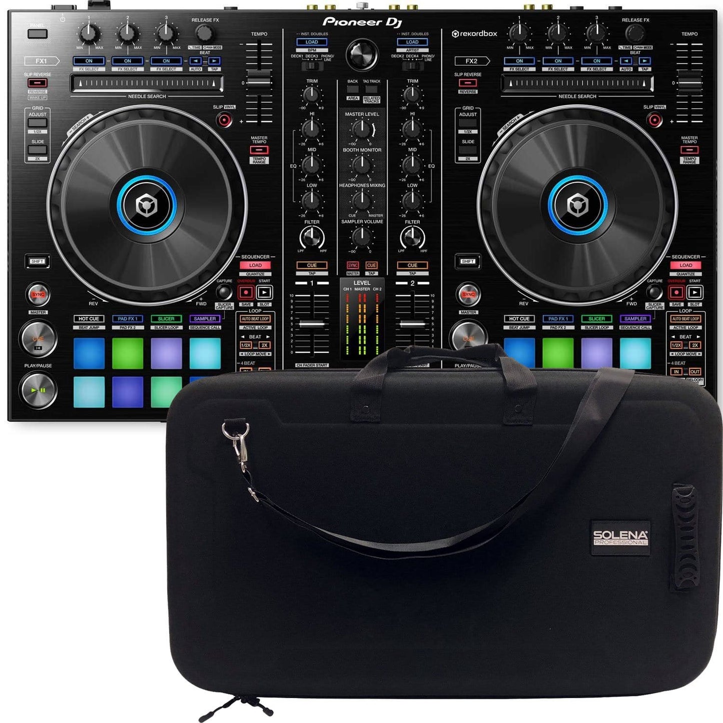 Pioneer DDJ-RR DJ Controller for Rekordbox with Case - ProSound and Stage Lighting