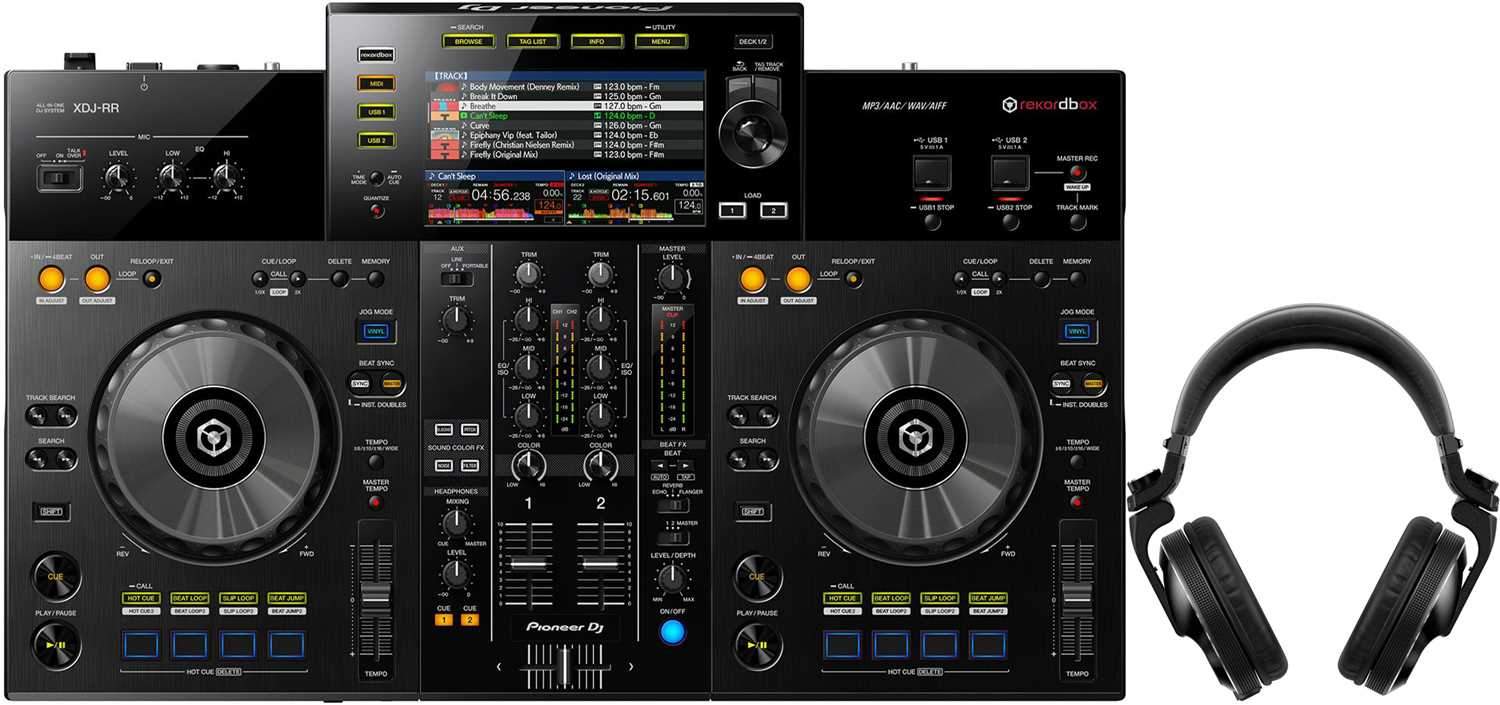 Pioneer XDJ-RR 2-Channel DJ System with HDJ-X10 Headphones - ProSound and Stage Lighting